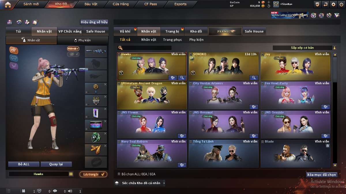 shop acc cf uy tin gia re